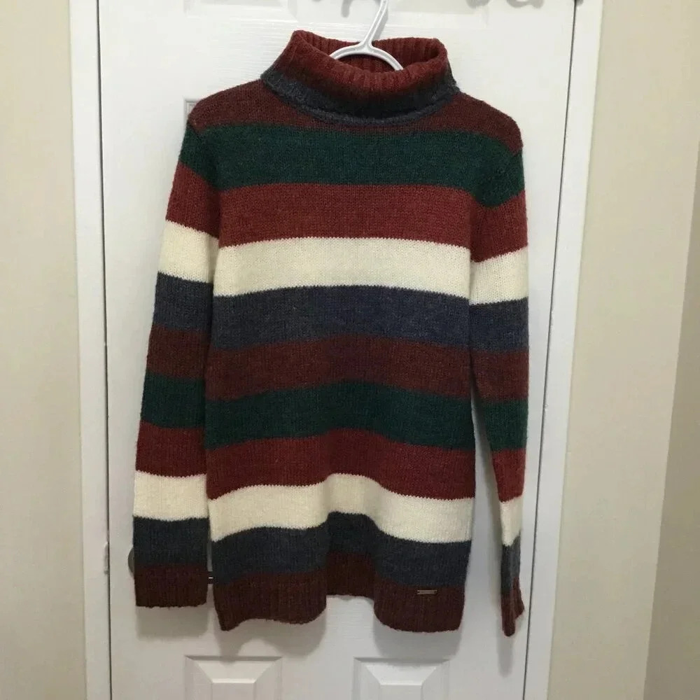 Ex-girlfriend Women's Small Long Sleeve Mock Neck  Knit Casual Pullover Sweater